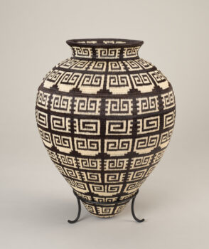 Basket with Design Based on Jagua Tattoos