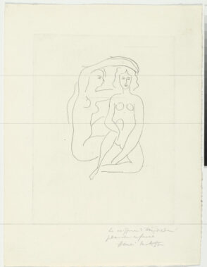Study for “Arranging the Hair of Herodias” (refused etching)