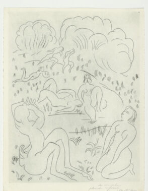 Study for “Nymphs and Faun” (refused etching)