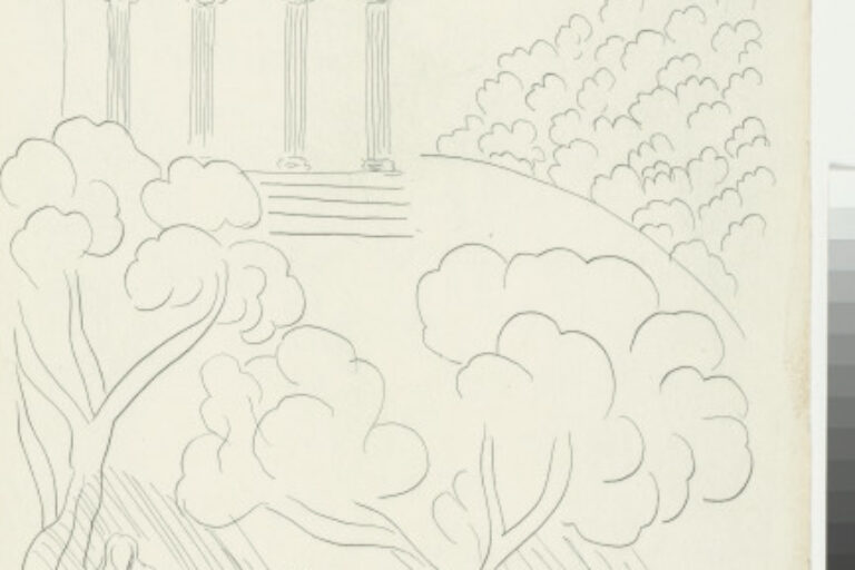 STUDY FOR "MY OLD TOMES CLOSED UPON THE NAME PATHOS" (REFUSED ETCHING)