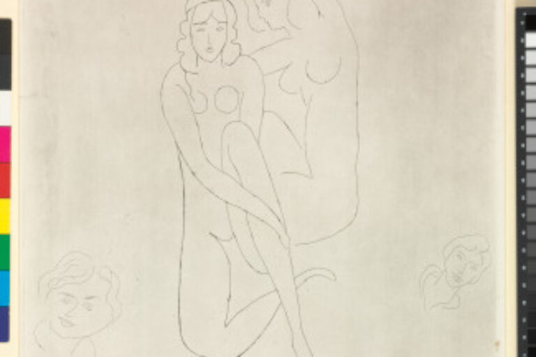 STUDY FOR "ARRANGING THE HAIR OF HERODIAS"