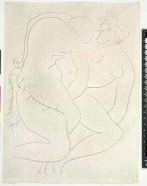 Nymph and Faun (refused etching)